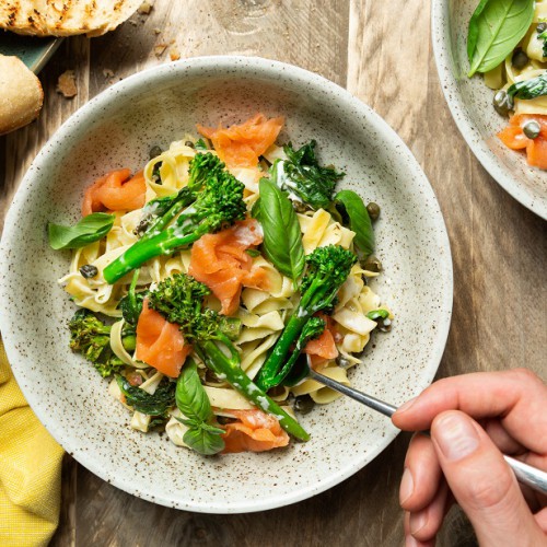 Recept Tagliatelle met zalm Grand'Italia
